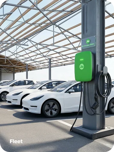 JioAries EV charger for fleet operators